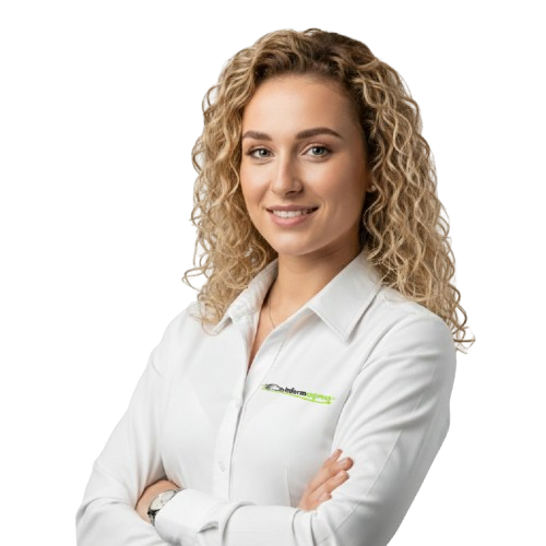 Cliente satisfecha con su informe de vehículo